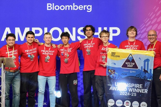 Accu-sponsored Powercut Robotics at the FIRST Tech Challenge competition 