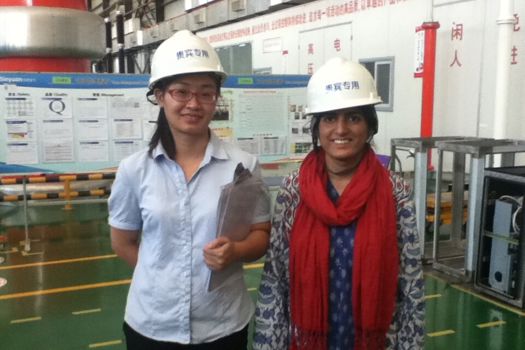 Aasha Ishtiaq (right), a power system modelling engineer at EES