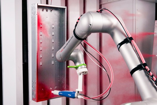 FANUC's CRX-10iA/L PAINT is the world's first explosion-proof, ATEX-rated collaborative robot for industrial painting