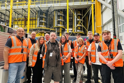 Graduates of Made Smarter’s Leading Change For Digital Champions Programme at Amazon’S Fulfillment Centre in Bolton