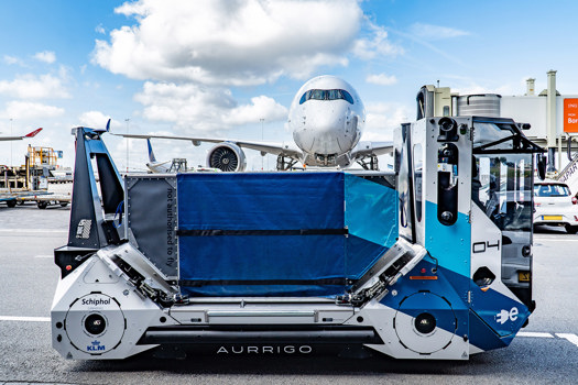 The Auto-Dolly Tug at Amsterdam Airport Schiphol