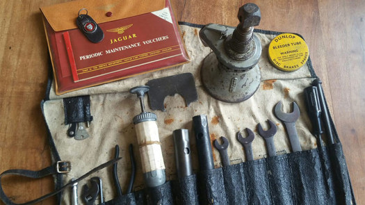 An OEM tool kit showing an original jack