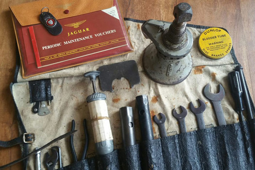 An OEM tool kit showing an original jack