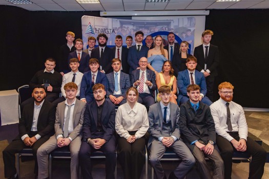 Mazak apprentices pictured at the HWGTA Graduation Ceremony