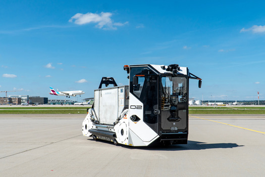 Aurrigo's all-electric autonomous baggage and cargo vehicle, the Auto-DollyTug