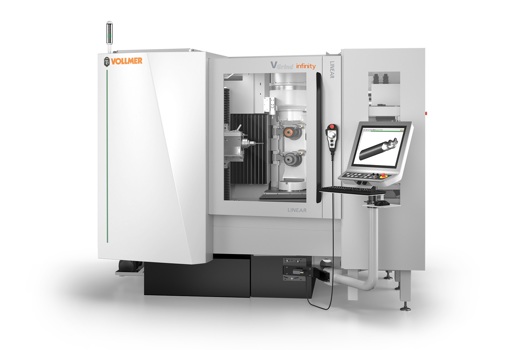 The VOLLMER Vgrind infinity linear is an 'all-rounder' for the flexible machining of rotary tools 